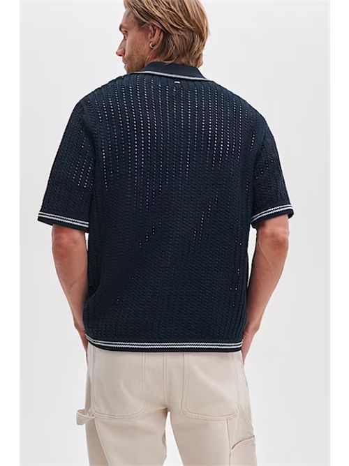 Johnny crochet polo shirt RAG & BONE | RH2926S6MCONY
